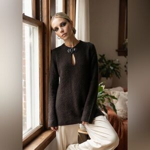 Tory Burch black tunic sweater